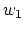 $w_1$